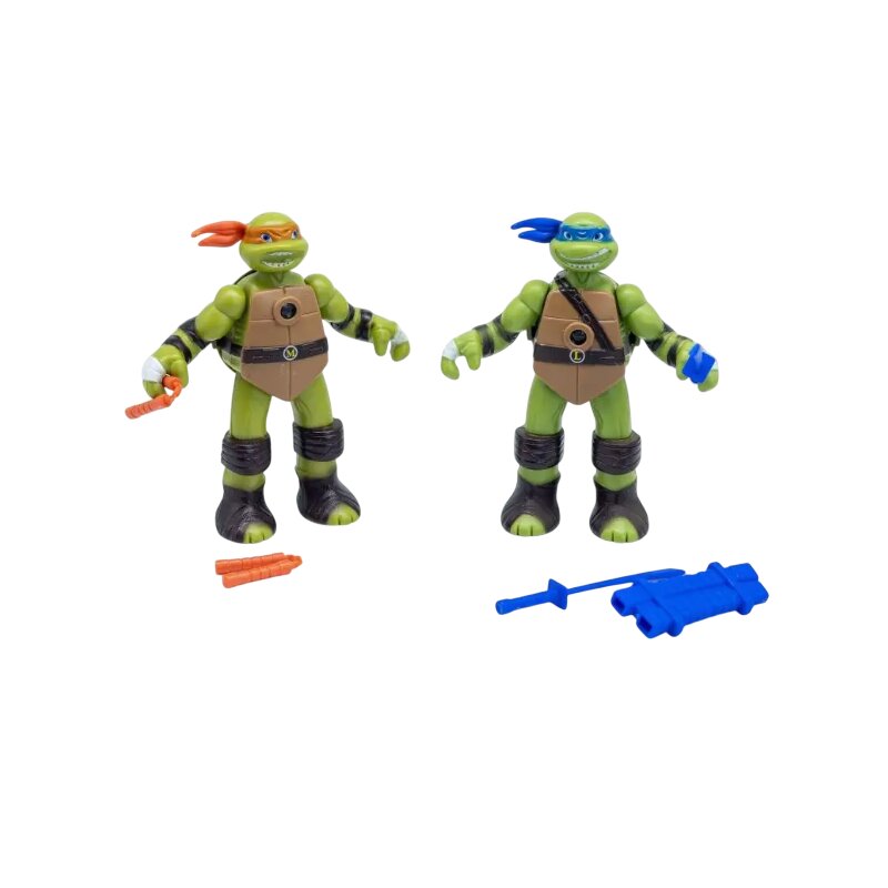 Bruņurupuči nindzjas - Leonardo un Mikelandželo figūras ar projektoru