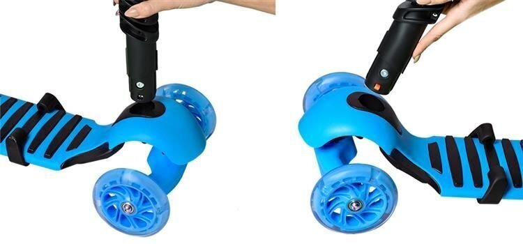 Skrejritenis 3 in 1 Scooter, zils