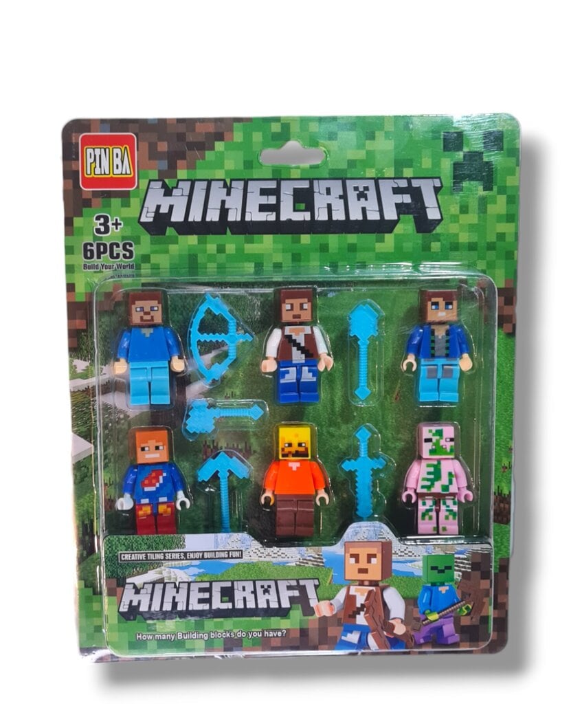 Figūriņas konstruktoriem Minecraft, 6 gab.