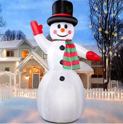 Piepūšamā Ziemassvētku LED dekorācija Sniegavīrs, 170 cm(apmēram)