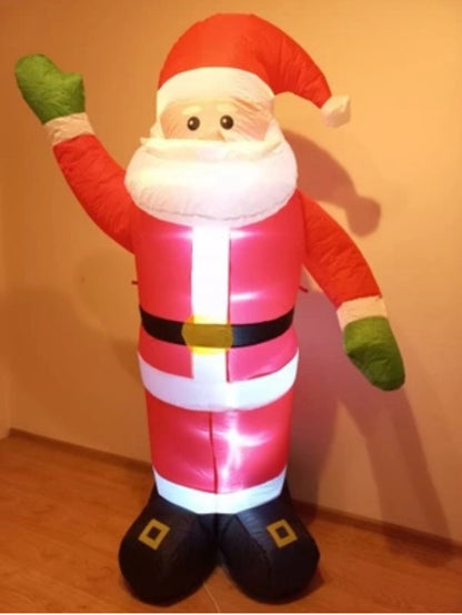 Piepūšamā Ziemassvētku LED dekorācija Ziemasvētku vecītis, 180 cm