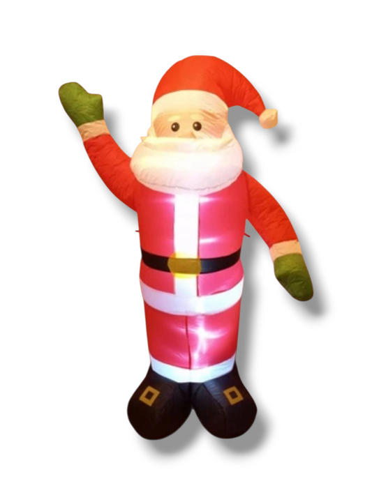 Piepūšamā Ziemassvētku LED dekorācija Ziemasvētku vecītis, 180 cm