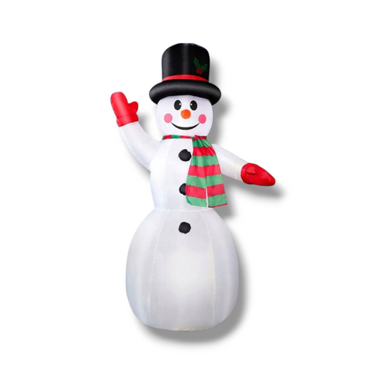 Piepūšamā Ziemassvētku LED dekorācija Sniegavīrs, 170 cm(apmēram)