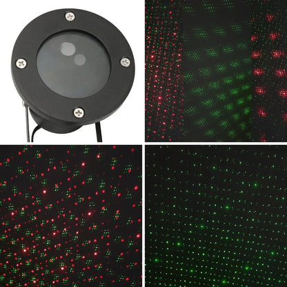 Lāzerprojektors mājai - ziemassvētku gaismas projektors ar pulti