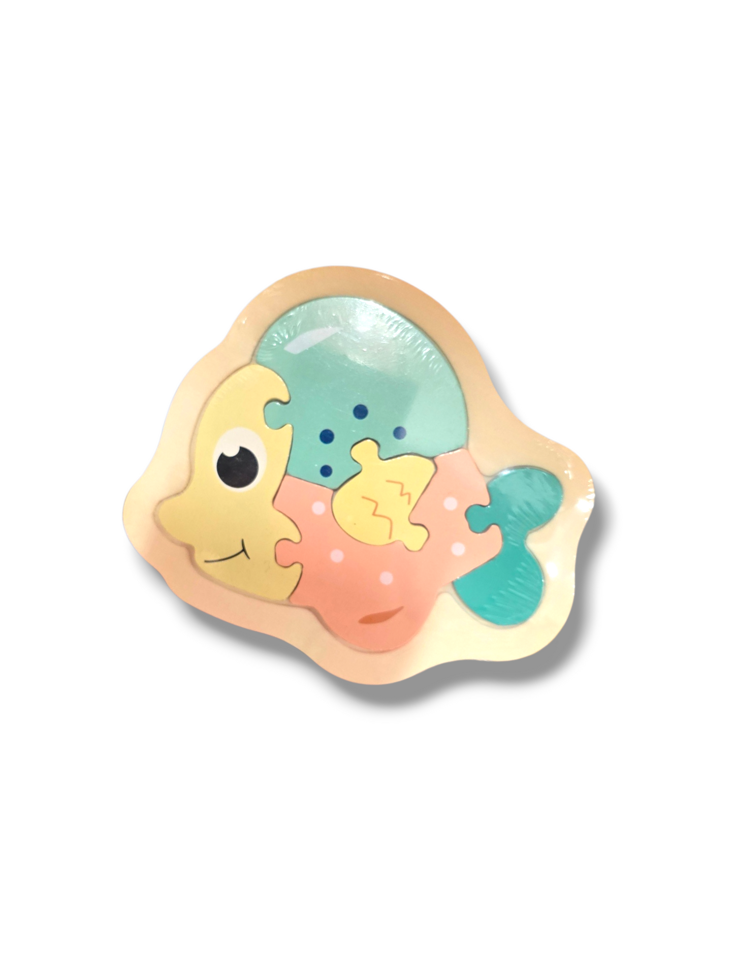 Attīstošā puzle zivtiņa 5 gab ar pamatni