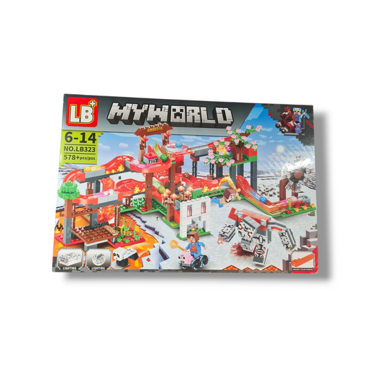 Minecraft sniega māja ar bumbiņu (Lego anologs)