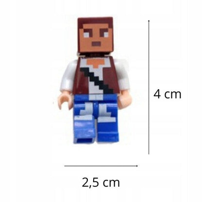 Figūriņas konstruktoriem Minecraft, 12 gab.