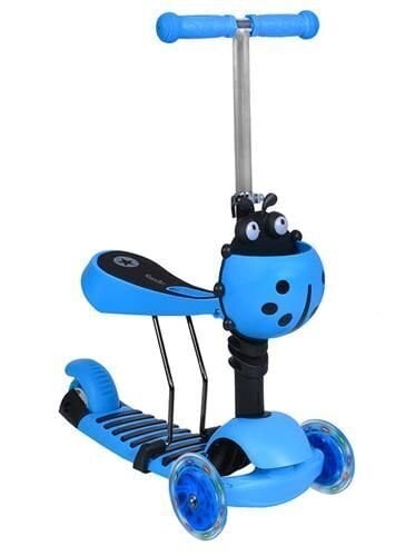 Skrejritenis 3 in 1 Scooter, zils