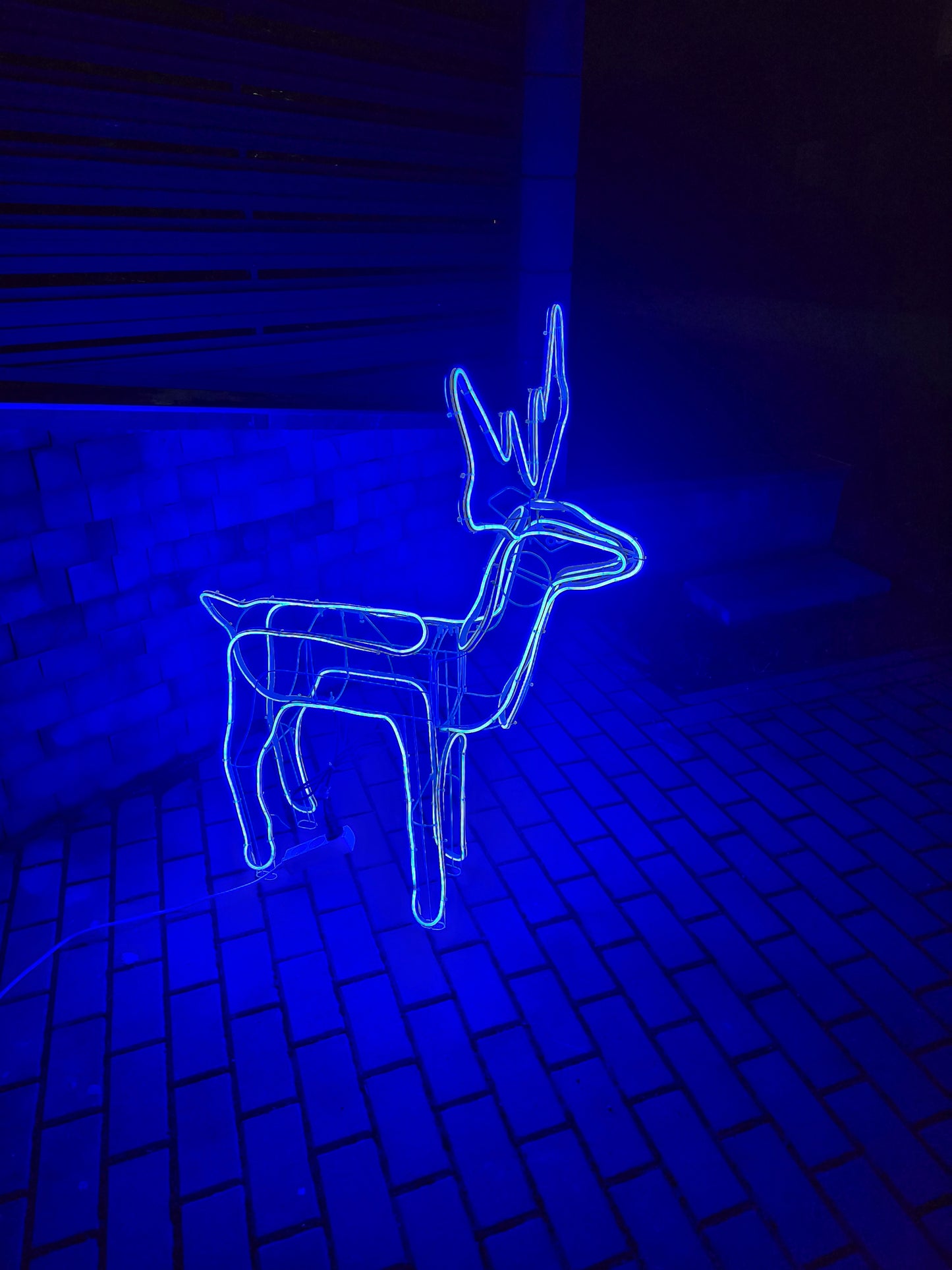 Izgaismots Neona LED  briedis, āra dekorācijām 110cm (Cenā iekļauta piegāde)