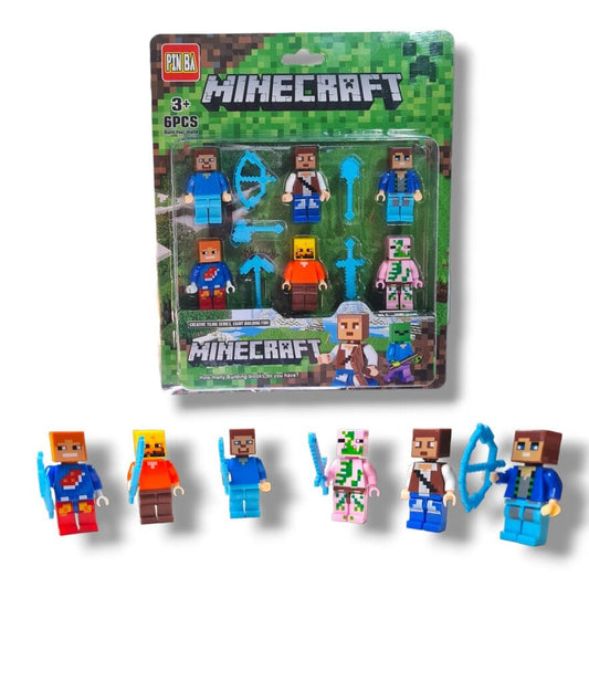 Figūriņas konstruktoriem Minecraft, 6 gab.