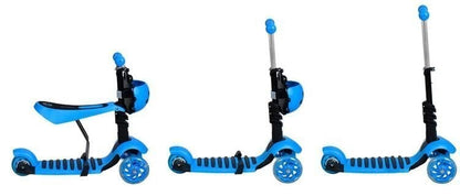 Skrejritenis 3 in 1 Scooter, zils