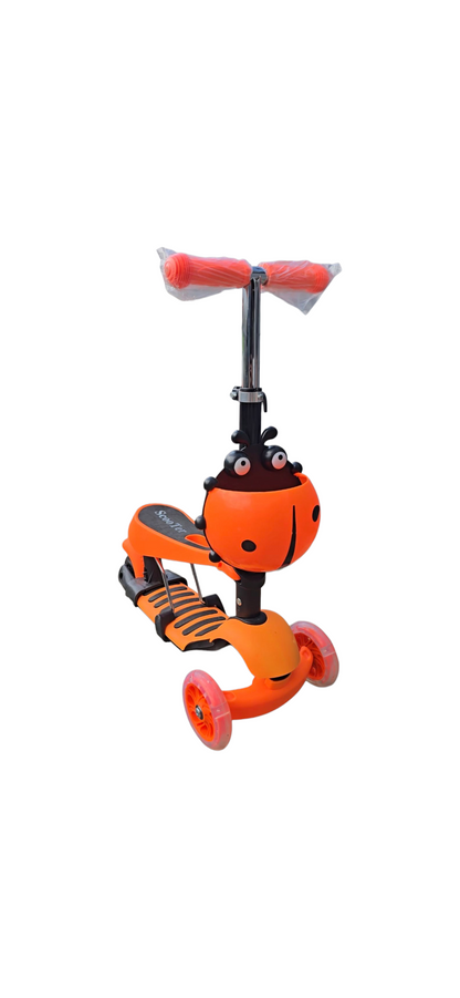 Skrejritenis 3 in 1 Scooter, oranžs