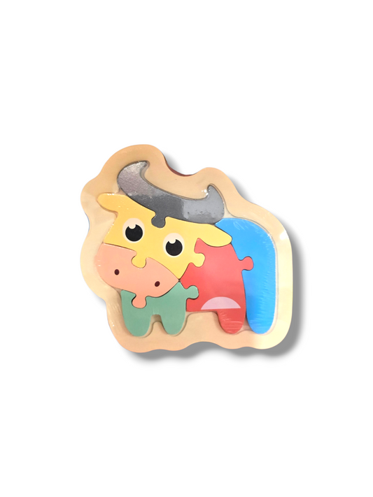 Krāsaina puzle bullis 6 gab, 2D