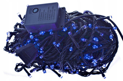 Ziemassvētku virtene 300 LED, 22m, zila