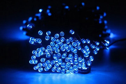 Ziemassvētku virtene 500 LED, 38m, zila