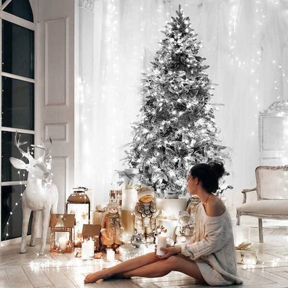 Ziemassvētku virtene 500 LED iekštelpu, 38m, auksti balta